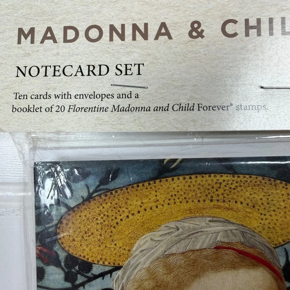 USPS Madonna and Child Notecard Set 10 Cards and 20 Forever Stamps Included NEW